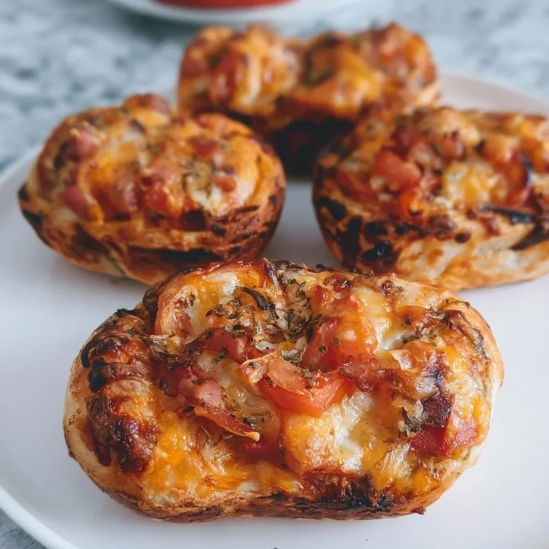 Leckere Pizzabrötchen frisch aus dem Ofen