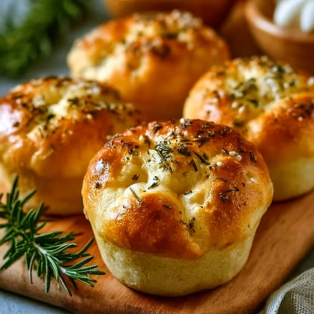 Rosmarin-Knoblauch-Focaccia-Muffins