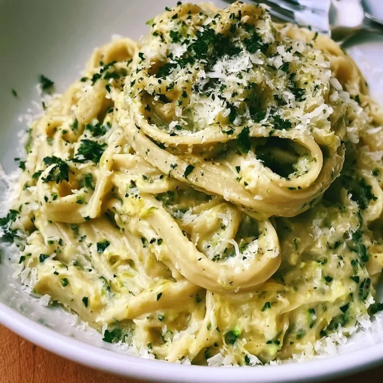 Cremige Zucchini-Pasta, schnell und einfach zubereitet, gesundes Rezept