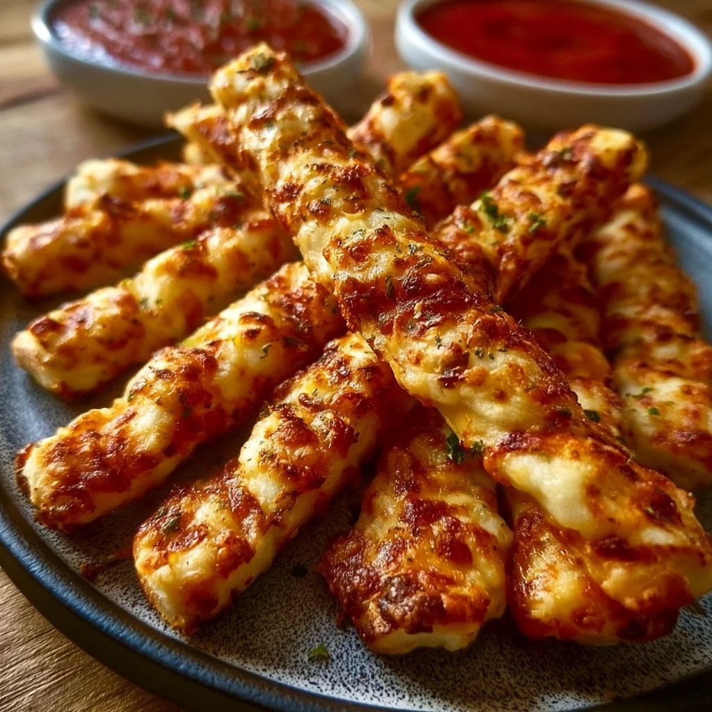 Knusprige Pizzastangen aus dem Ofen, schneller Snack für jede Gelegenheit