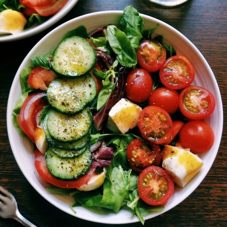 Buntes Sommersalat-Rezept mit frischem Gemüse und Kräutern