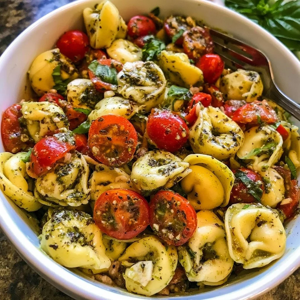 Tortellinisalat mit Pesto