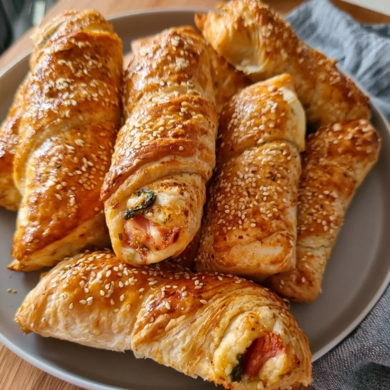Verschiedene Fingerfood Upgrade Snacks aus Blätterteig auf einem Tisch