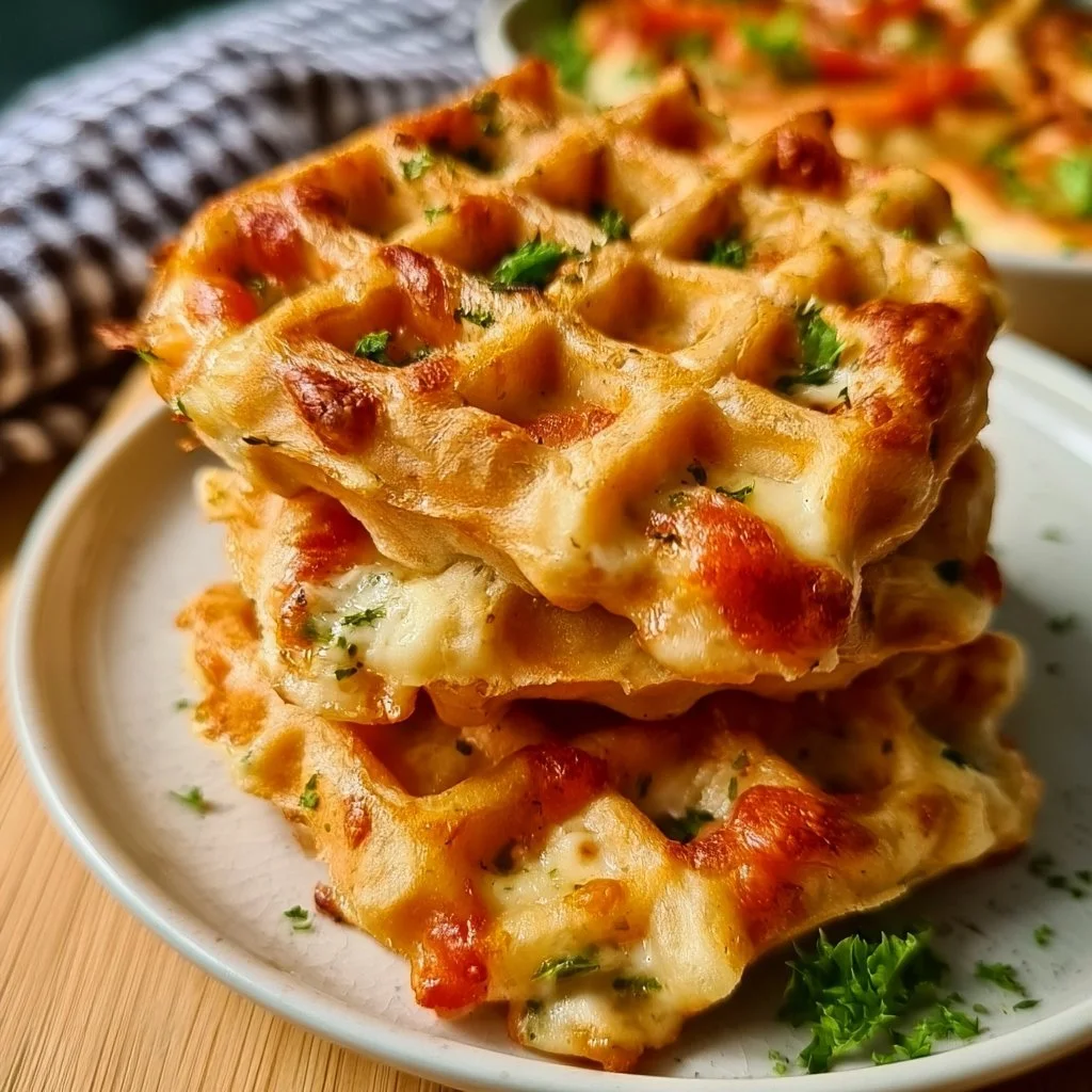 Pizza Waffeln für Babys und Kleinkinder, gesunde und leckere Snacks