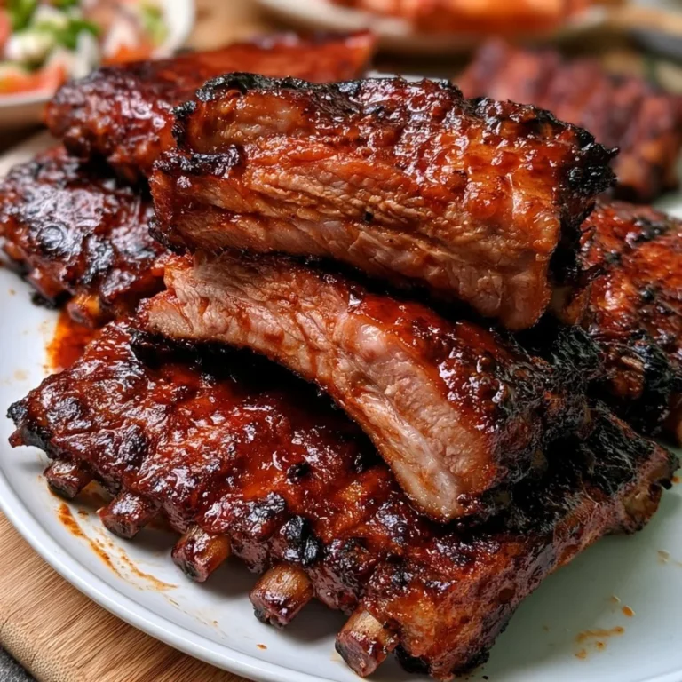 Spareribs mit würziger Marinade auf dem Grill