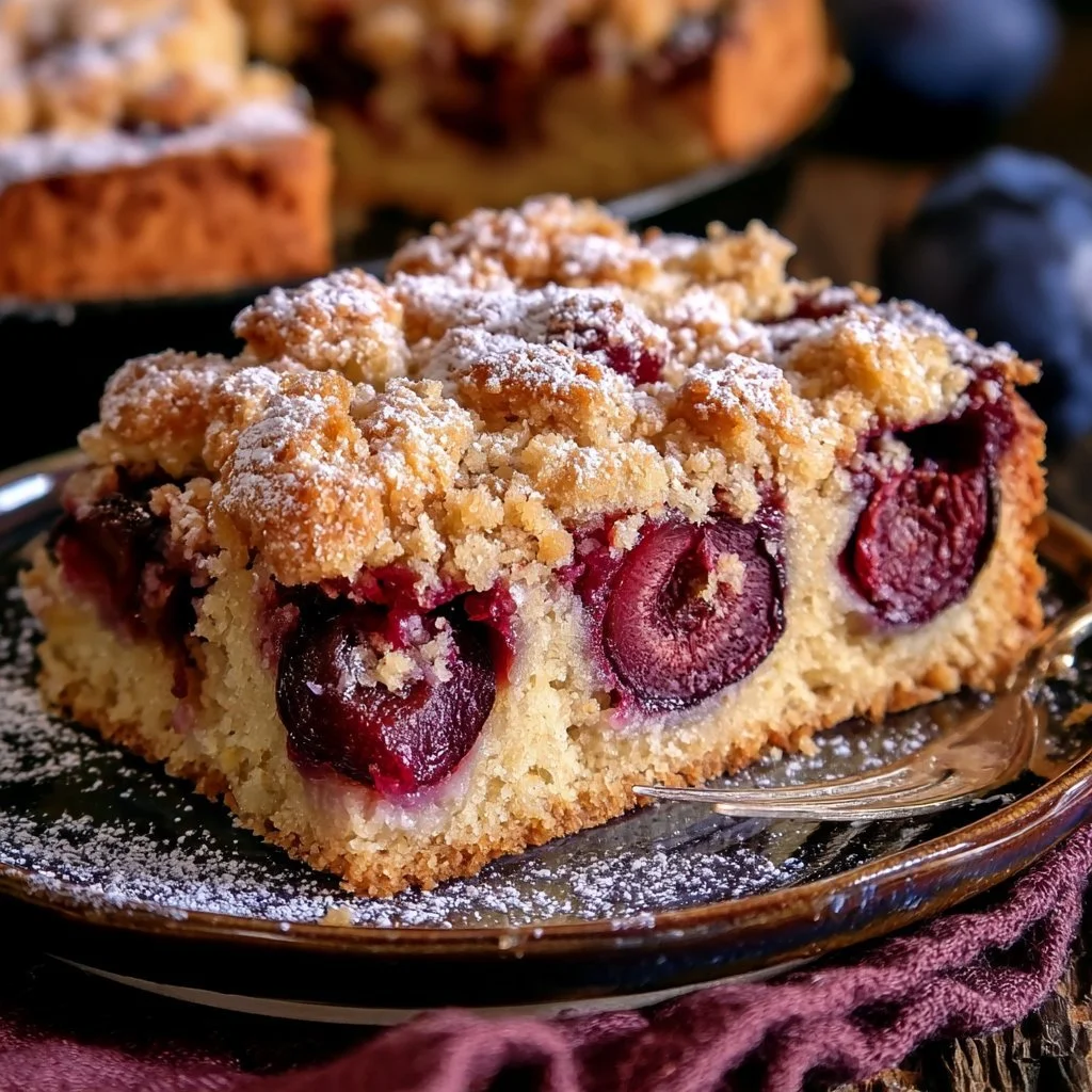 Ultimativer Pflaumenkuchen mit Streuseln, frisch gebacken und köstlich